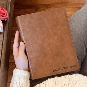 Personalized KJV Bible with Name Engraved, KJV Wide-Margin Bible, Custom Bible Name Engraved, King James Version Holy Bible, Baptism Gifts