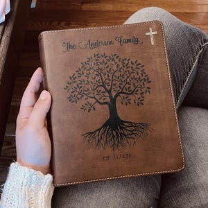 Personalized NIV Family Bible, Custom Engraved NIV Family Tree Journaling Bible, Wedding Gifts, Christian Gifts, Family Bible for Wedding