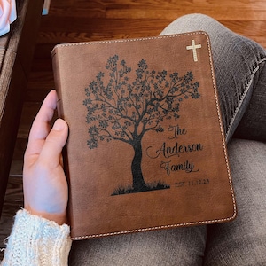 Personalized NIV Family Bible, Custom Engraved NIV Family Tree Journaling Bible, Wedding Gifts, Christian Gifts, Family Bible for Wedding