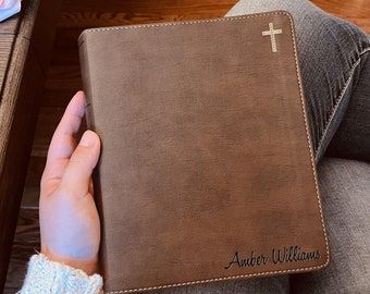 Personalized NIV Bible with name Engraved, NIV Journaling Bible, Custom Bible Engraved Name, New International Version, Baptism Gifts