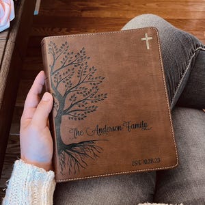 Personalized NIV Family Bible, Custom Engraved NIV Family Tree Journaling Bible, Wedding Gifts, Christian Gifts, Family Bible for Wedding