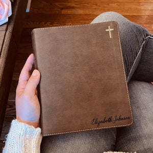 Personalized NIV Bible with Name Engraved, NIV Journaling Bible, Custom Bible Engraved Name, New International Version, Baptism Gifts
