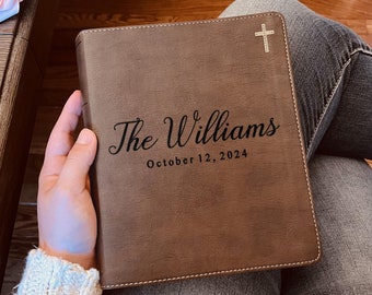 Personalized NIV Family Bible, Custom Engraved NIV Family Journaling Bible, Wedding Gifts, Christian Gifts, Family Bible for Wedding