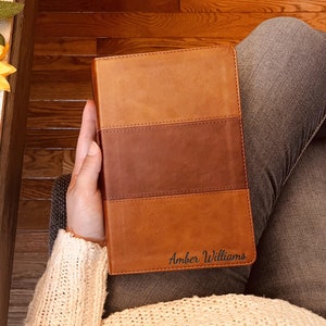 Personalized KJV Bible with Name Engraved, Large Print, Indexed, Reference Bible, Custom Bible Name Engraved King James Bible, Baptism Gifts
