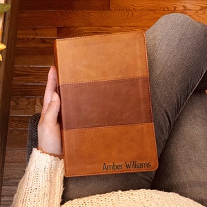 Personalized KJV Bible with Name Engraved, Large Print, Indexed, Reference Bible, Custom Bible Name Engraved King James Bible, Baptism Gifts