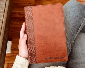 Personalized KJV Bible with Name Engraved, Custom KJV Study Bible, KJV Bible Engraved Name, King James Version Baptism Gifts Christian Gifts