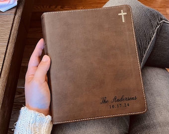 Personalisierte NIV Familienbibel, individuell gravierte NIV Familienjournalisten Bibel, Hochzeitsgeschenke, Christliche Geschenke, Familienbibel für die Hochzeit