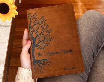 Personalized Family Bible, Custom NLT Family Tree Reference Bible, Engraved Bible, Wedding Bible, Christian Gifts, Family Bible for Wedding