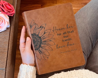 Custom KJV Bible, Wide-Margin Bible, Custom Bible Engraved King James Version, Christian Gifts, Baptism Gifts, KJV Bible Women Men