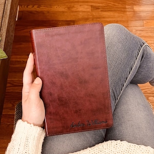 Personalized ESV Bible with Name Engraved, Large Print Thinline Bible, Custom Bible Name Engraved, English Standard Version, Baptism Gifts