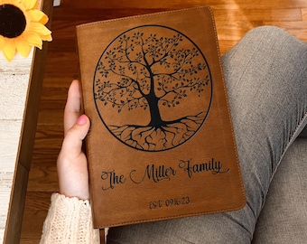 Personalized Family Bible, Custom NLT Family Tree Reference Bible, Engraved Bible, Wedding Bible, Christian Gifts, Family Bible for Wedding