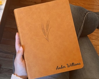 Personalized KJV Bible with Name Engraved, KJV Notetaking Large Print Bible, Custom Bible Name Engraved, King James Version, Christian Gifts