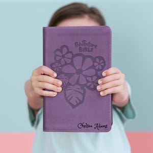 Personalized Adventure Bible for kids, NIrV Kids Bible with Name Engraved, Early Readers Custom Bible, Christian gifts, Baptism gift