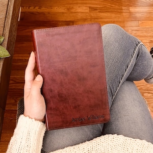 Personalized ESV Bible with Name Engraved, Large Print Thinline Bible, Custom Bible Name Engraved, English Standard Version, Baptism Gifts
