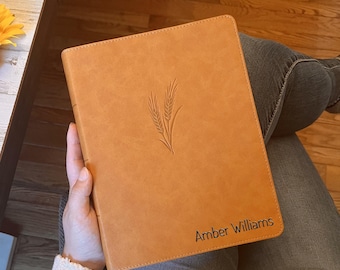 Personalized KJV Bible with Name Engraved, KJV Notetaking Large Print Bible, Custom Bible Name Engraved, King James Version, Christian Gifts