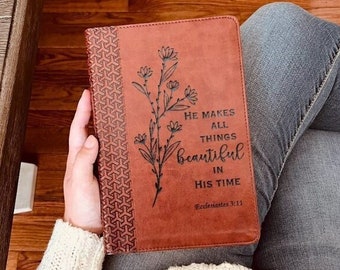 Personalized KJV Bible, Everyday Study Bible, Custom Bible Engraved King James Version, Christian Gifts, Baptism Gifts, KJV Bible Women Men