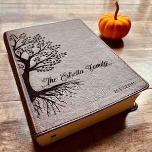 Personalized ESV Family Bible, Custom Engraved ESV Single Column Journaling Bible, Wedding Gifts, Christian Gifts, Family Bible for Wedding