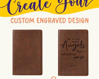 Personalized NLT Bible: Create Your Own Custom Engraved Design with a Designer, Giant Print Bible, New Living Translation Holy Bible