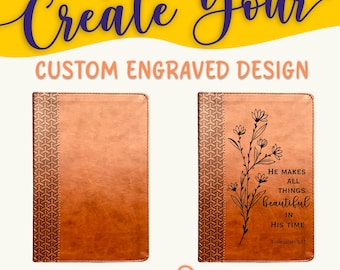 Personalized KJV Bible, Everyday Study Bible, Custom Bible Engraved King James Version, Christian Gifts, Baptism Gifts, KJV Bible Women Men