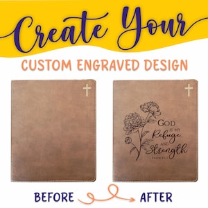 Personalized NIV Bible: Create Your Own Custom Engraved Design with a Designer, Red Letter, Journaling, New International Version Holy Bible