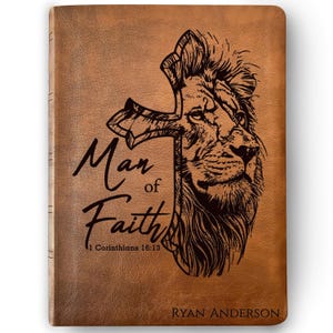Personalized Bible for Men, NASB Wide Margin, Custom Bible for Men Name Engraved, New American Standard, Bibles for men, Bible gifts for men
