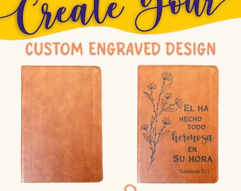Personalized Bilingual ESV/RVR Bible: Create Your Own Custom Engraved Design with a Designer, Reina Valera 1960, English Standard Holy Bible