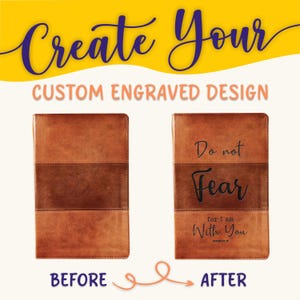 Personalized KJV Bible: Create Your Own Custom Engraved Design with a Designer, Large Print, Reference, Indexed Bible, King James Holy Bible