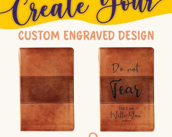 Personalized KJV Bible: Create Your Own Custom Engraved Design with a Designer, Large Print, Reference, Indexed Bible, King James Holy Bible