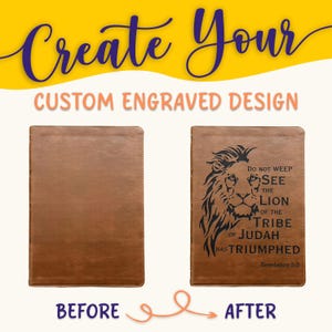 Personalized NKJV Bible: Create Your Own Custom Engraved Design with a Designer, Wide-Margin, Red Letter, New King James Version Holy Bible