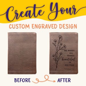 Personalisierte ESV Bibel: Erstellen Sie Ihr eigenes benutzerdefiniertes graviertes Design mit einem Designer, Großdruck, Journaling Holy Bibel, englische Standardversion