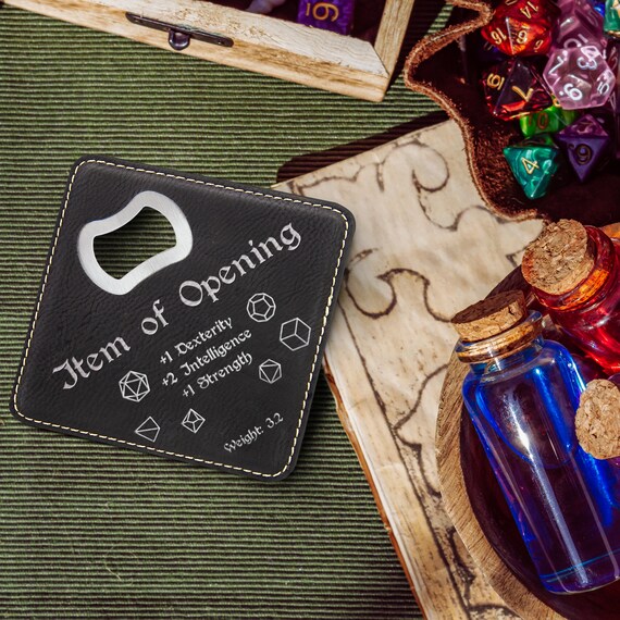 Coaster W/ BOTTLE OPENER - Dragon - SET OF 2 Coaster W/ BOTTLE OPENER - Dragon - SET OF 2