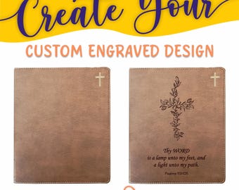 Gepersonaliseerde NIV-bijbel: maak je eigen gegraveerde ontwerp met een ontwerper, rode letter, dagboek, nieuwe internationale versie Heilige Bijbel