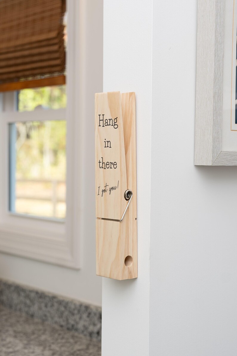 Custom Design Jumbo Giant Clothespin Towel Holder, Rustic Farmhouse ...