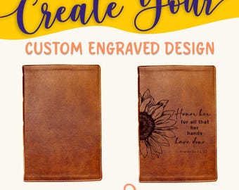 Personalized NKJV Bible: Create Your Own Custom Engraved Design with a Designer, Wide-Margin, Red Letter, New King James Version Holy Bible