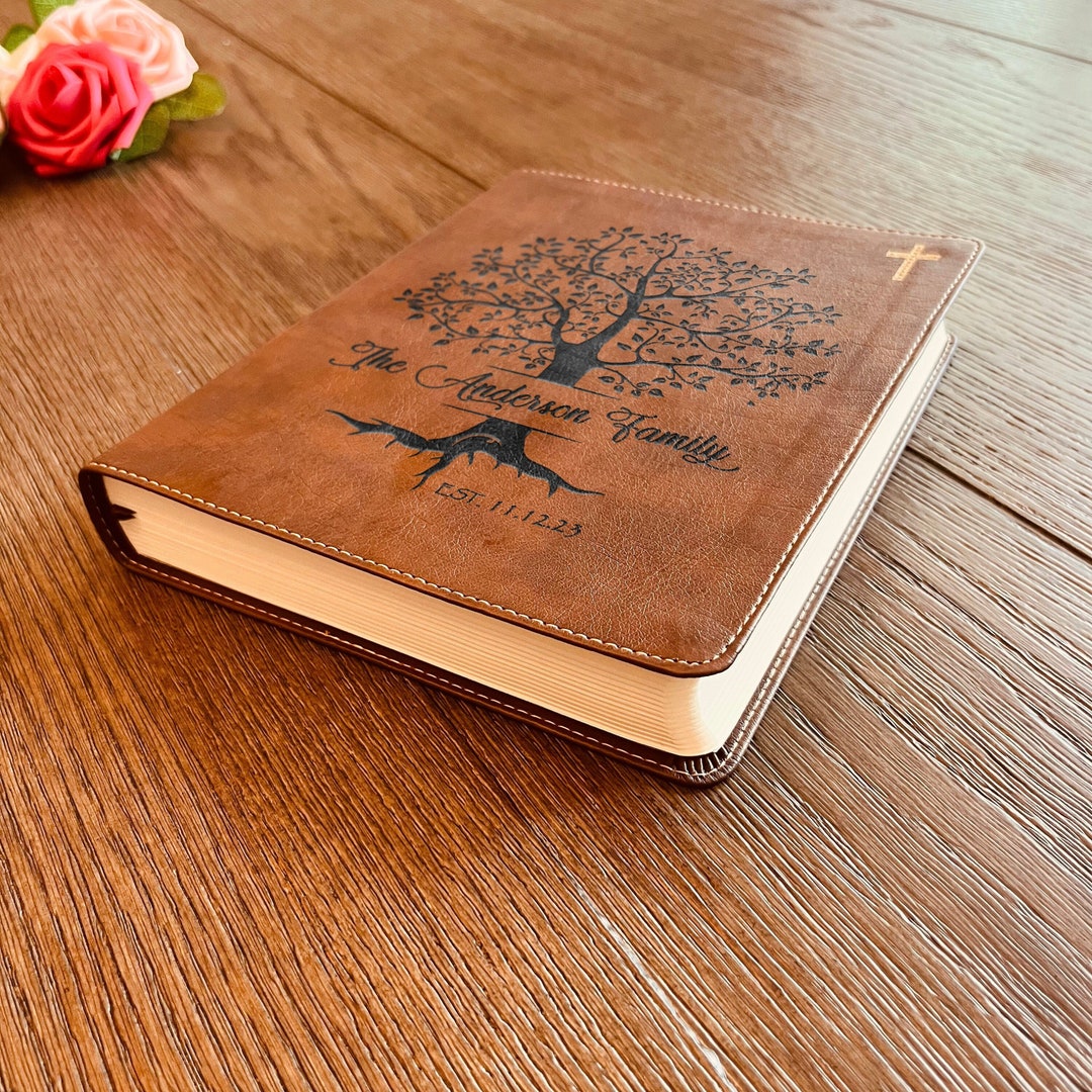 Personalized Family Bible Custom NIV Family Tree Journaling Bible Personalized family bible custom niv family tree journaling bible