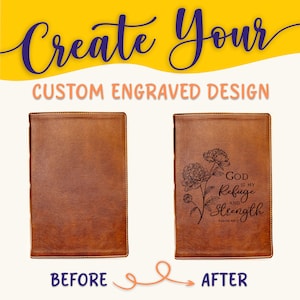 Biblia NKJV personalizada: crea tu propio diseño grabado personalizado con una Biblia Santa de diseñador, con margen ancho y letras rojas, versión New King James.
