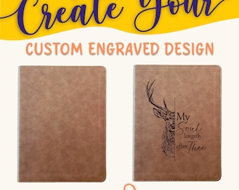 Personalized KJV Bible: Create Your Own Custom Engraved Design with a Designer, Large Print, Red Letter, Wide-Margin, King James Holy Bible