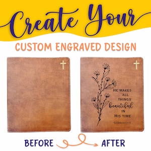 Personalized NIV Bible: Create Your Own Custom Engraved Design with a Designer, Red Letter, Journaling, New International Version Holy Bible