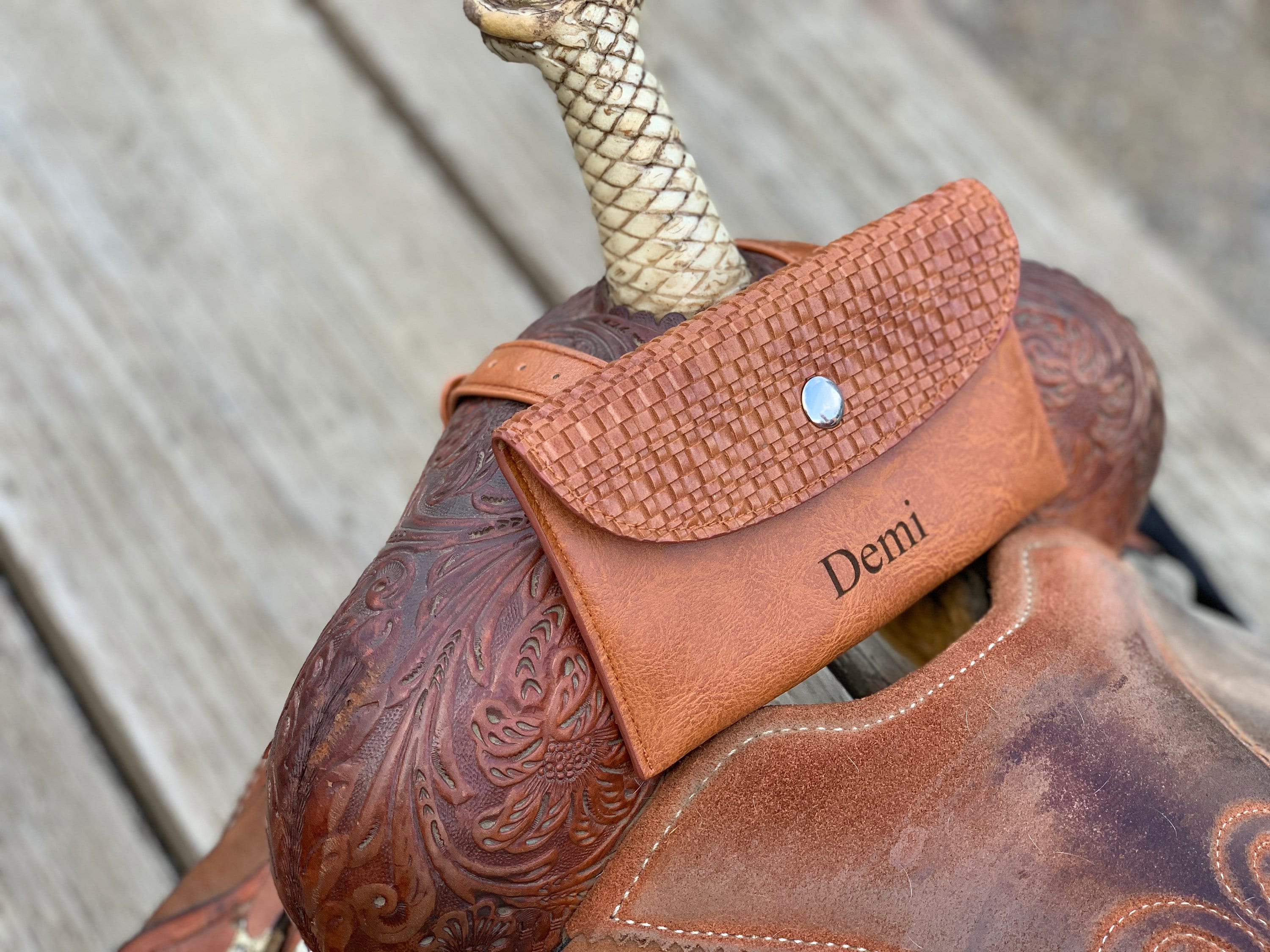 Personalized Horse Saddle Bag | Saddle Phone Holder | Horse Tack | Horse Gifts | Horse Stuff | Horse Gifts For Women | Equestrian Gifts