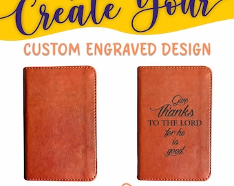 Personalized ESV Pocket Bible: Create Your Own Custom Engraved Design with a Designer, Small Bible, Old and New, English Standard Holy Bible