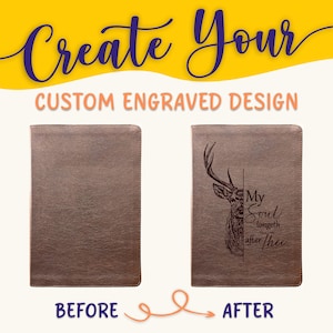 Personalisierte ESV Bibel: Erstellen Sie Ihr eigenes benutzerdefiniertes graviertes Design mit einem Designer, Großdruck, Journaling Holy Bibel, englische Standardversion