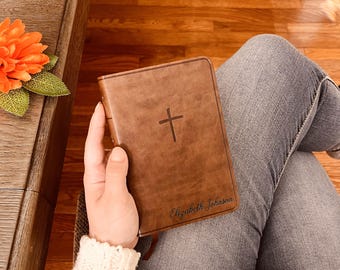 Custom KJV Bible with Name Engraved, Compact KJV Bible, Custom Bible Name Engraved, King James Holy Bible, Christian Gifts, Baptism Gifts