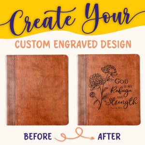 Personalisierte ESV Bibel: Erstellen Sie Ihr eigenes benutzerdefiniertes graviertes Design mit einem Designer, zweispaltig, Journaling Studie, englische Standardbibel