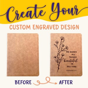 Biblia KJV personalizada: crea tu propio diseño grabado personalizado con un diseñador, letra grande, letras rojas, margen ancho, Santa Biblia King James