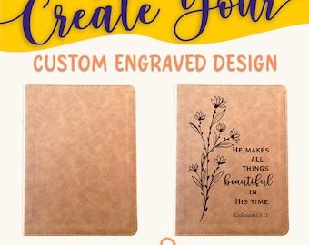 Personalized KJV Bible: Create Your Own Custom Engraved Design with a Designer, Large Print, Red Letter, Wide-Margin, King James Holy Bible