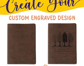 Personalized NLT Life Recovery Bible: Create Your Own Custom Engraved Design with a Designer, Christian Recovery Gift for Men & Women