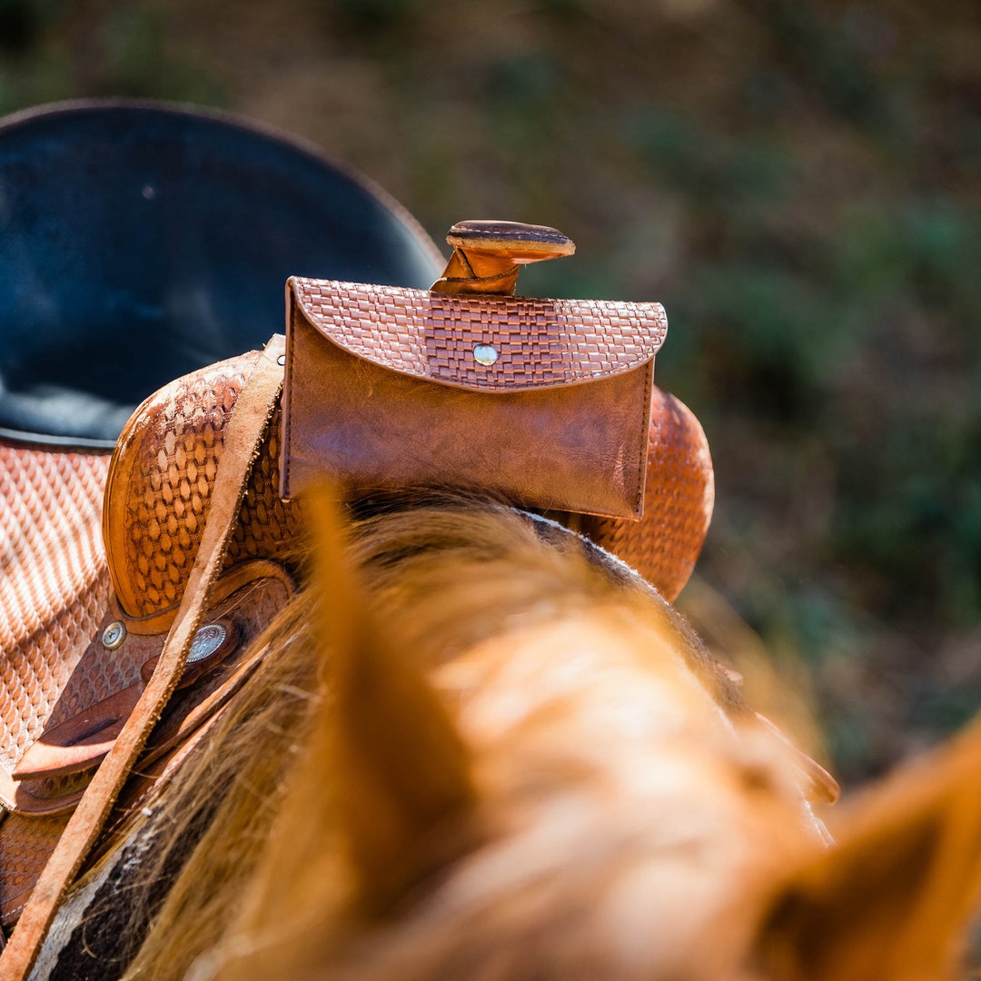 Saddle Pommel Bag, Saddle Phone Holder, Horse Tack, Horse Gifts, Horse