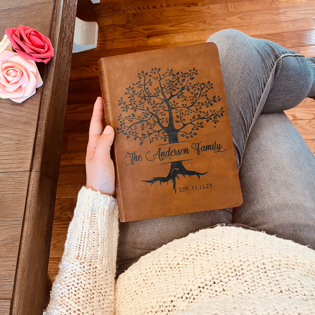 Personalized Family Bible Custom NASB Family Tree Wide Margin Bible Personalized family bible custom nasb family tree wide margin bible