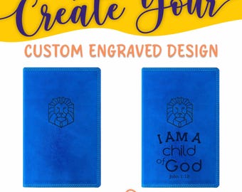 Bibbia per bambini NKJV personalizzata: crea il tuo design personalizzato con incisione e stampa personalizzata con un designer, nuova versione della Bibbia per bambini King James.