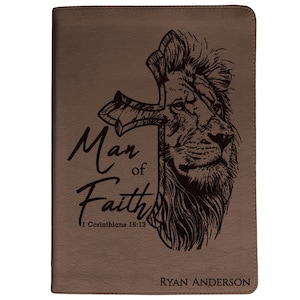 Personalized Bible for Men, ESV Journaling, Customized Bible for Men Name Engraved, English Standard Version, Bibles for men bible gifts men